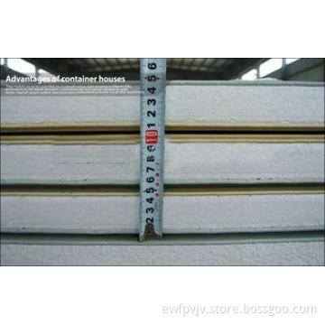 EPS Steel sandwich panel mobile container home kits , heat